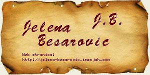 Jelena Besarović vizit kartica